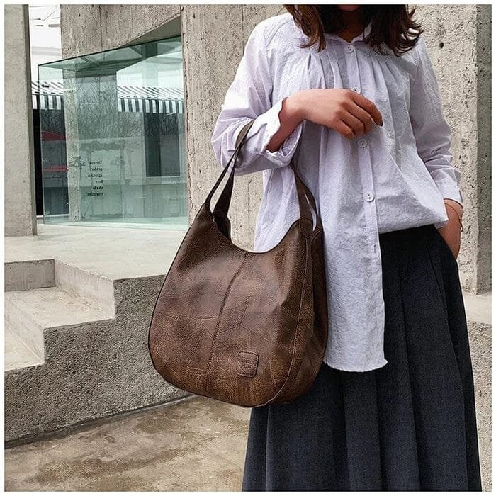 Women's Vintage Soft Leather Hobo (3)